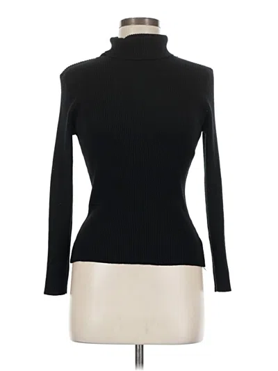 Pre-owned Jon & Anna Long Sleeve Turtleneck In Black