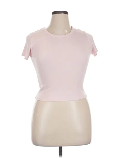 Pre-owned Jon & Anna Short Sleeve Turtleneck In Pink