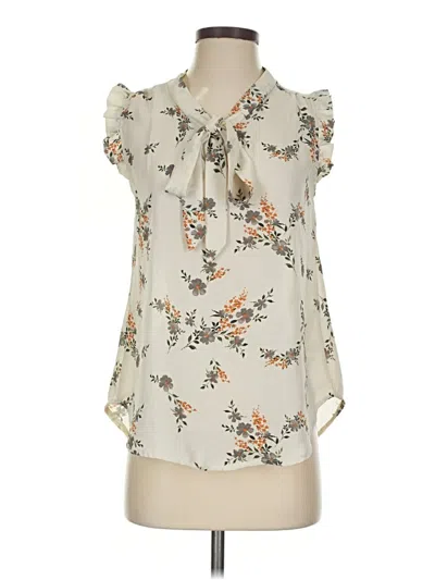 Pre-owned Jon & Anna Sleeveless Blouse In Ivory