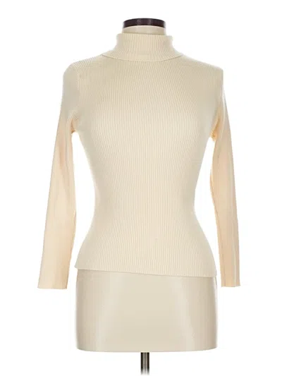 Pre-owned Jon & Anna Turtleneck Sweater In White
