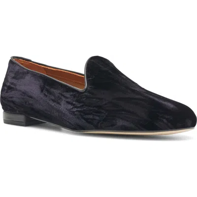 Jon Josef Gatsby Bow Velvet Venetian Loafer In Linda Black
