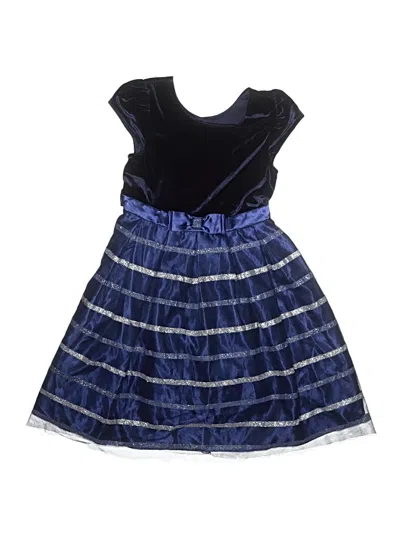Pre-owned Jona Michelle Kids' Dress In Blue