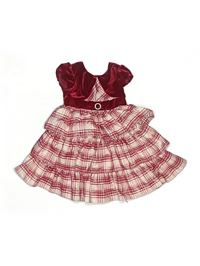 Pre-owned Jona Michelle Kids' Dress In Burgundy