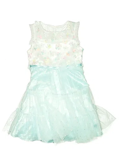 Pre-owned Jona Michelle Kids' Dress In Teal