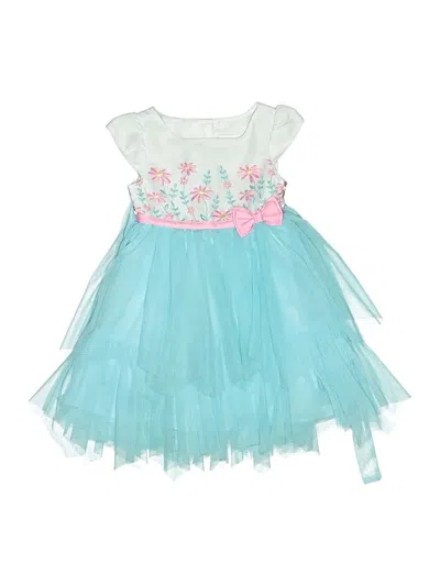 Pre-owned Jona Michelle Kids' Dress In Teal