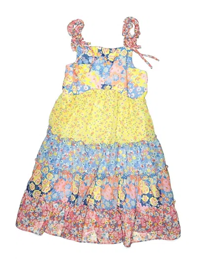 Pre-owned Jona Michelle Kids' Dress In Yellow