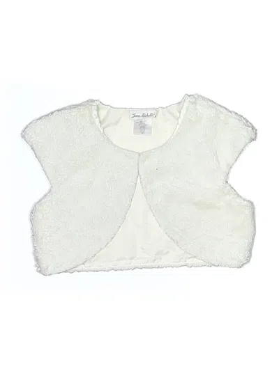 Pre-owned Jona Michelle Kids' Faux Fur Vest In Ivory