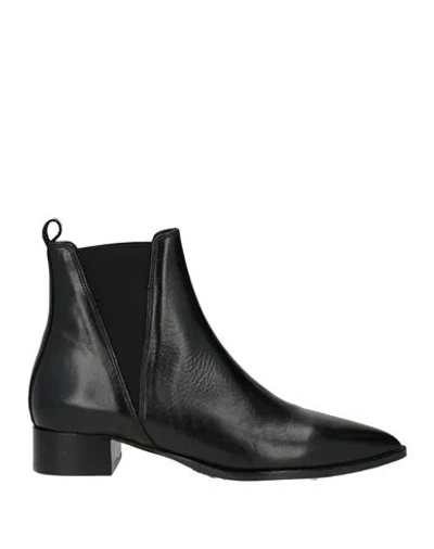 Jonak Anoka Woman Ankle Boots Black Size 9 Leather