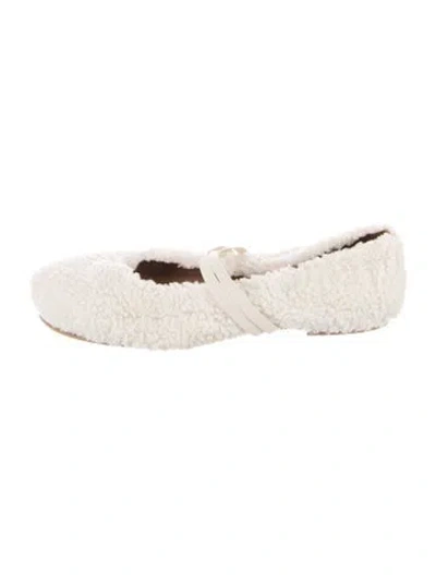 Pre-owned Jonak Ballet Flats In Neutrals