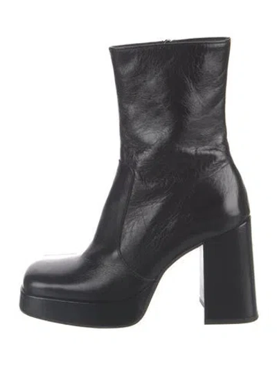 Pre-owned Jonak Leather Boots In Black