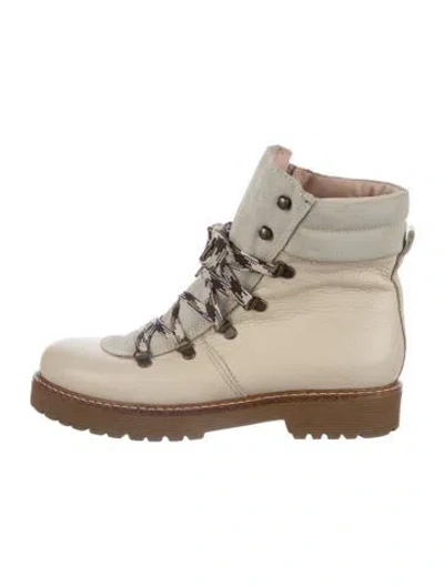 Pre-owned Jonak Leather Hiking Boots In Neutrals