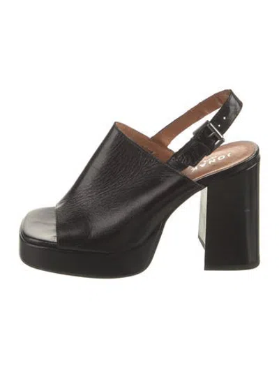 Pre-owned Jonak Leather Sandals In Black