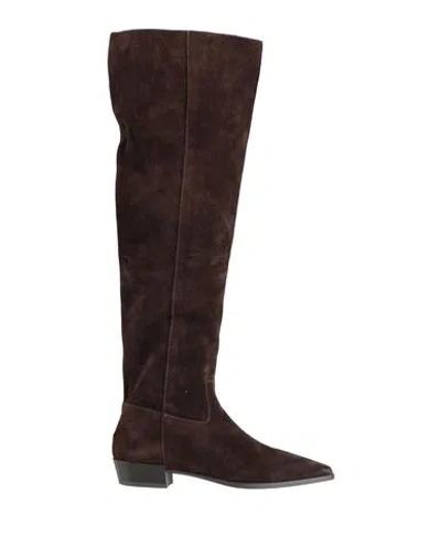 Jonak Papillon Woman Boot Dark Brown Size 9 Leather
