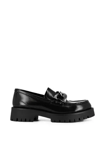 Jonak Paris Chain-link Chunky-sole Loafers In Black