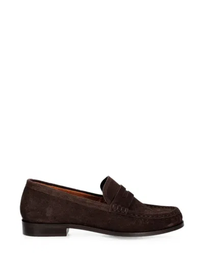 Jonak Paris Delice Suede Loafers In Brown