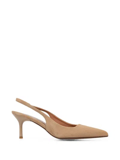 Jonak Paris Diamantine Pointed-toe Slingback Pumps In Brown