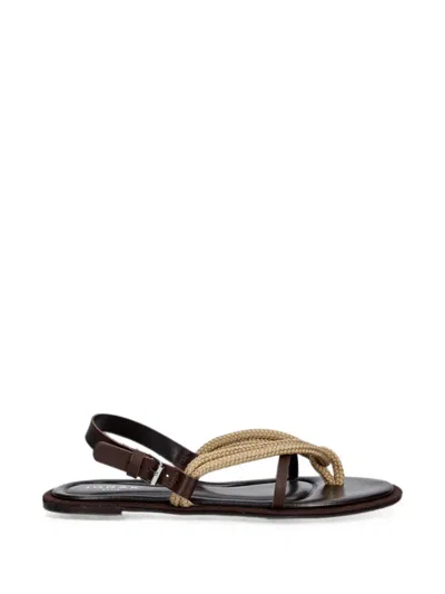 Jonak Paris Emeline Buckle-fastening Sandals In Brown