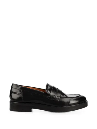 Jonak Paris Mirna Leather Loafers In Black