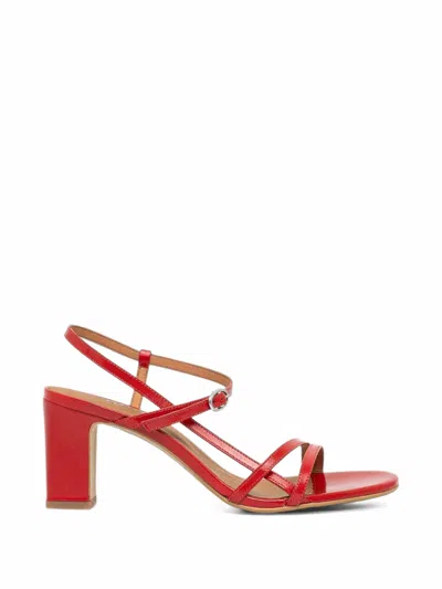 Jonak Paris Patent-finish Sandals In Red