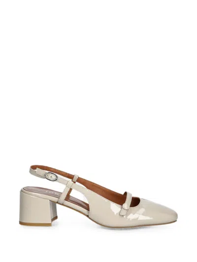 Jonak Paris Patent-finish Slingback Pumps In Gray