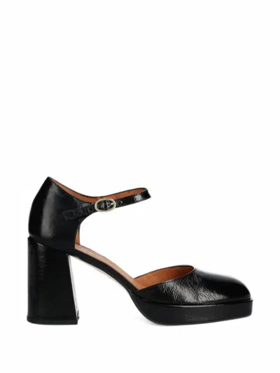 Jonak Paris Platform Buckle-fastening Pumps In Black