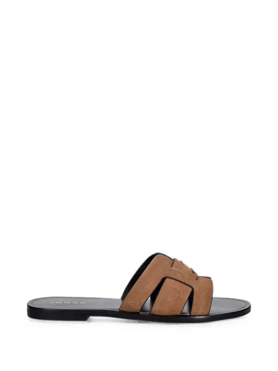 Jonak Paris Weil Logo-plaque Sandals In Brown