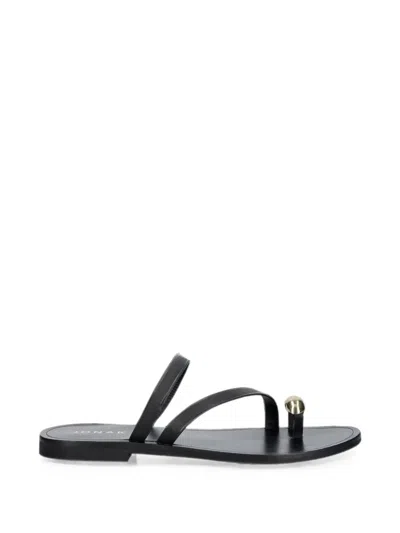 Jonak Paris Wife Toe-ring Strappy Sandals In Black