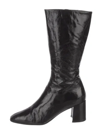 Pre-owned Jonak Patent Leather Boots In Black