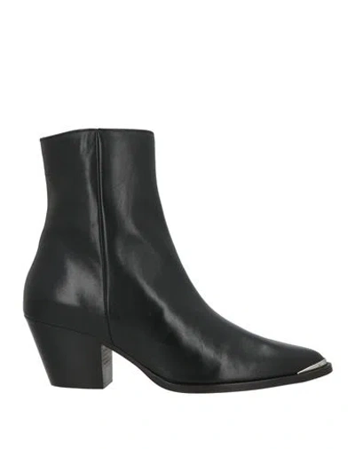Jonak Prudence Woman Ankle Boots Black Size 9 Leather