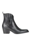 Jonak Woman Ankle Boots Black Size 11 Soft Leather In Black