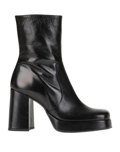 Jonak Woman Ankle Boots Black Size 10 Soft Leather