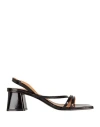 Jonak Woman Sandals Black Size 6 Soft Leather In Black