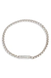 Jonas Studio Box Chain Bracelet In Silver
