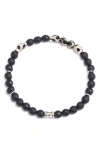 Jonas Studio Evil Eye Beaded Bracelet In Jet