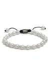 Jonas Studio Mason Freshwater Pearl Slider Bracelet In White