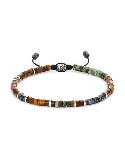 Jonas Studio Washington Square Semi Precious Heshi Beaded Bracelet In Brown