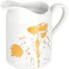 Jonathan Adler 1948 Creamer In White/gold Splatter