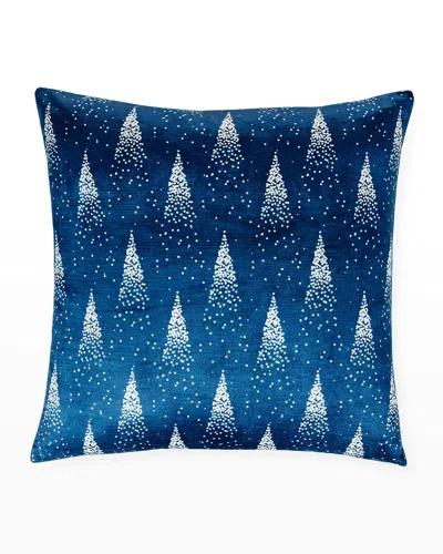 Jonathan Adler 22" Vapor Fireworks Pillow In Blue