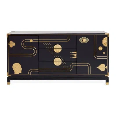 Jonathan Adler Abbondanza 64'' Sideboard In Black