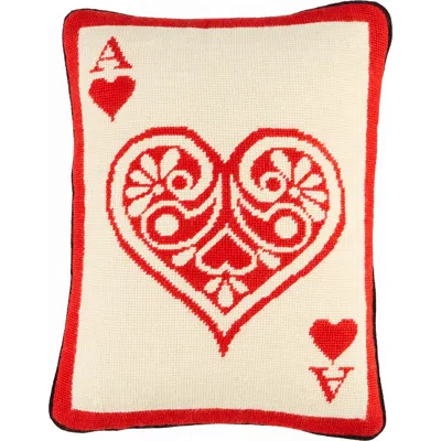 Jonathan Adler Ace Needlepoint Pillow In Multi