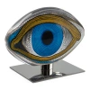Jonathan Adler Acrylic Eye Objet In Blue,silver,tan,clear