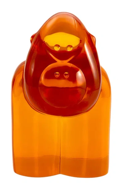 Jonathan Adler Acrylic Gorilla Sculpture In Orange
