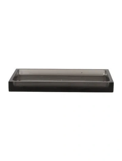 Pre-owned Jonathan Adler Acrylic Hollywood Tray In Gray