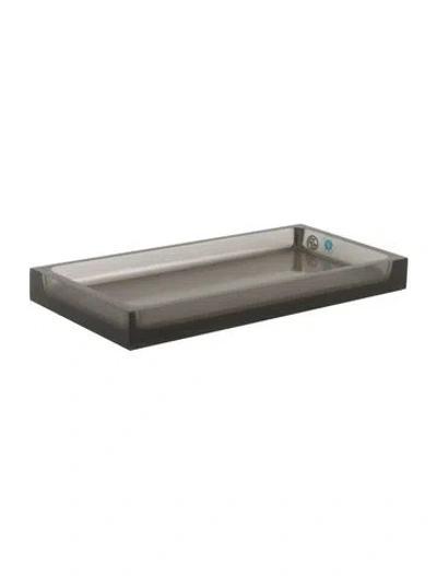 Pre-owned Jonathan Adler Acrylic Hollywood Tray In Gray