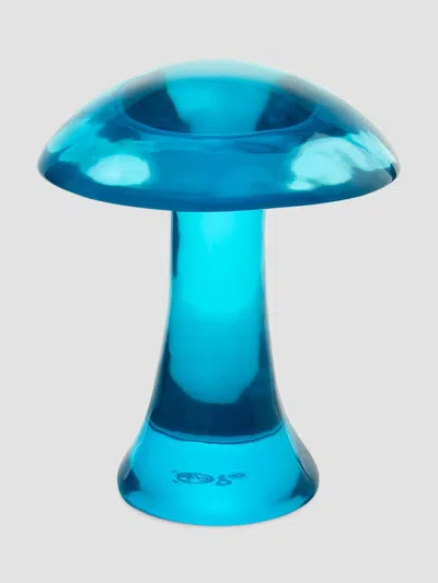 Jonathan Adler Acrylic Mushroom Figurine In Blue
