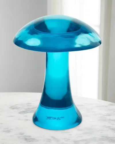 Jonathan Adler Acrylic Mushroom Objet - Turquoise In Blue