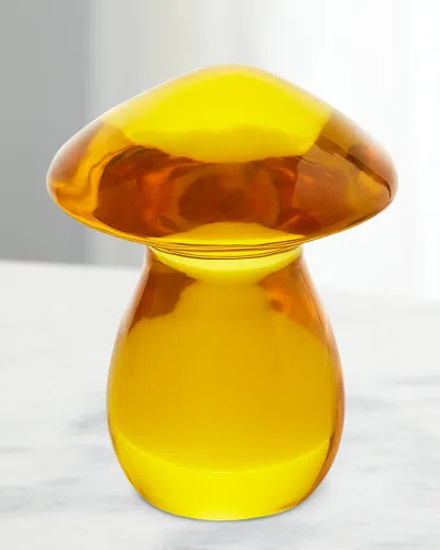 Jonathan Adler Acrylic Mushroom Objet - Yellow
