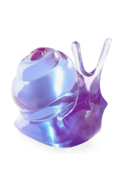 Jonathan Adler Acrylic Snail Sculpture In Purple