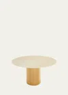 Jonathan Adler Alphaville Dining Table - 54" In White