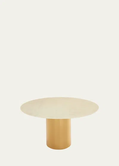 Jonathan Adler Alphaville Dining Table - 54" In White